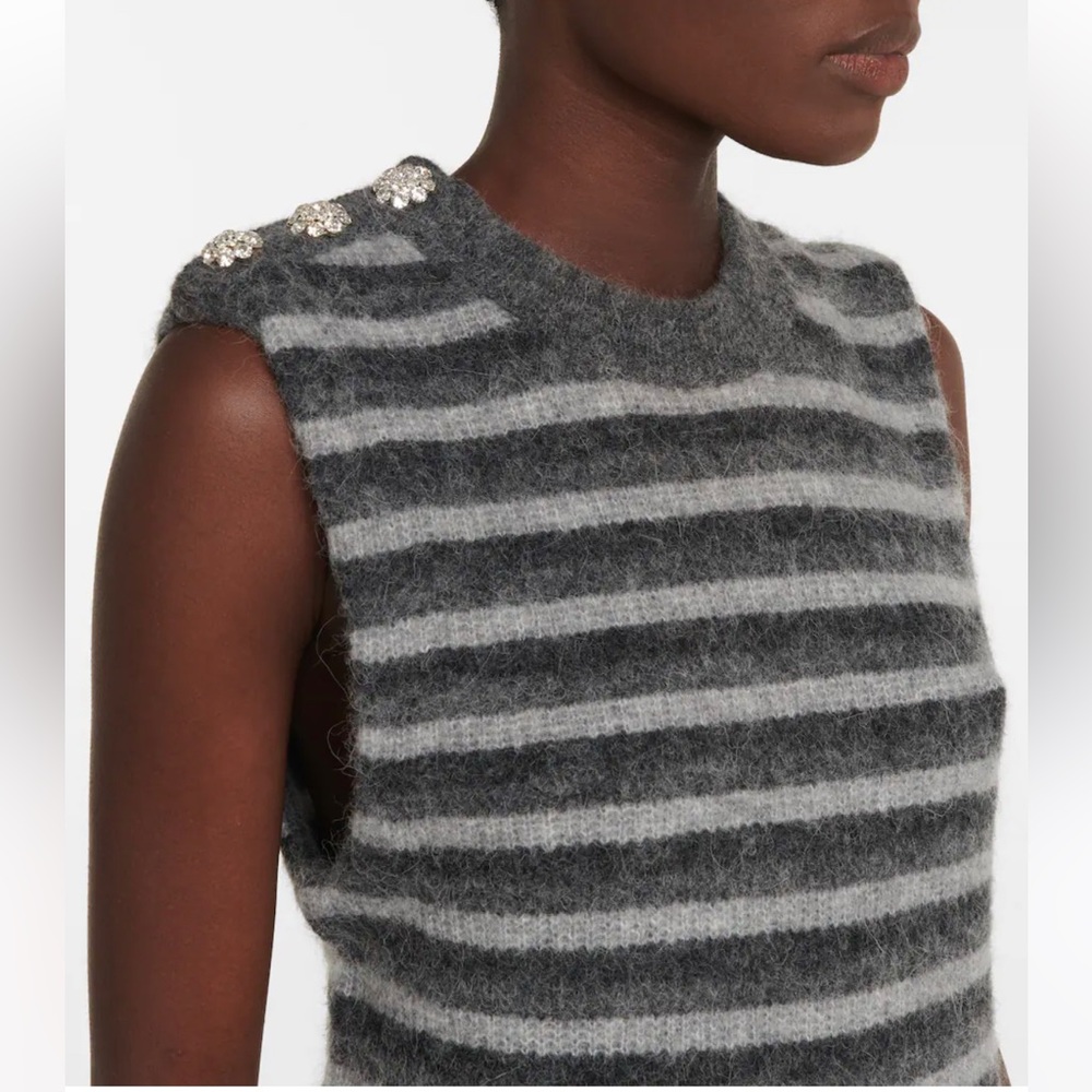 Ganni Wool/Alpaca Blend Vest